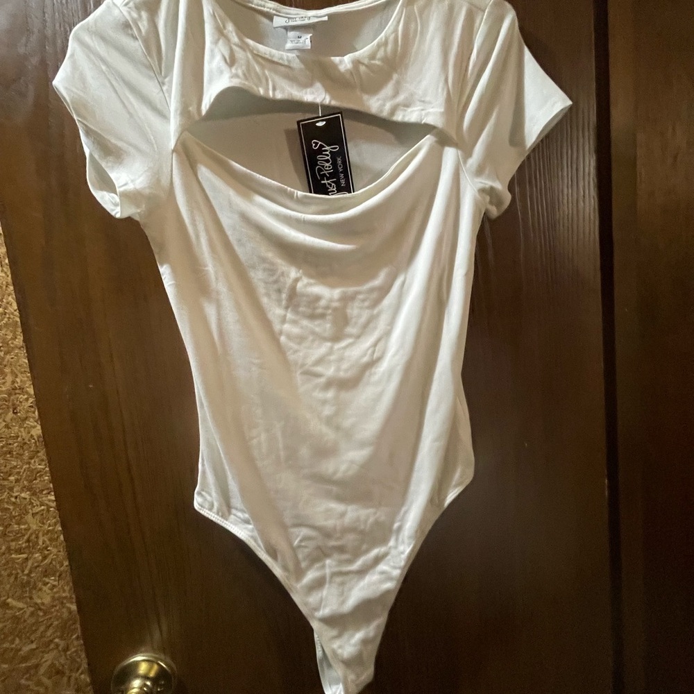 Just Polly White Bodysuit